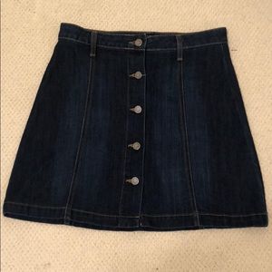 blue jean skirt